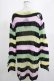 画像3: KILL STAR / Liqorice Knit Sweater L 黒×ピンク×ミント×イエロー H-25-03-10-045-SL-TO-KB-ZH (3)