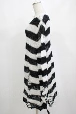 画像2: KILL STAR / Pugsley Knit Sweater M 黒×白 H-25-03-10-046-SL-TO-KB-ZH (2)