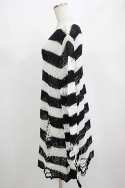 画像2: KILL STAR / Pugsley Knit Sweater M 黒×白 H-25-03-10-046-SL-TO-KB-ZH