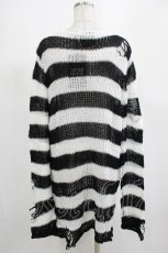 画像3: KILL STAR / Pugsley Knit Sweater M 黒×白 H-25-03-10-046-SL-TO-KB-ZH (3)