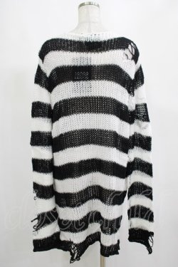 画像3: KILL STAR / Pugsley Knit Sweater M 黒×白 H-25-03-10-046-SL-TO-KB-ZH