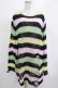 画像1: KILL STAR / Liqorice Knit Sweater L 黒×ピンク×ミント×イエロー H-25-03-10-047-SL-TO-KB-ZH (1)
