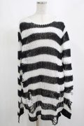 KILL STAR / Pugsley Knit Sweater M 黒×白 H-25-03-10-048-SL-TO-KB-ZH