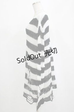 画像2: KILL STAR / Pugsley Knit Sweater M 黒×白 H-25-03-10-048-SL-TO-KB-ZH