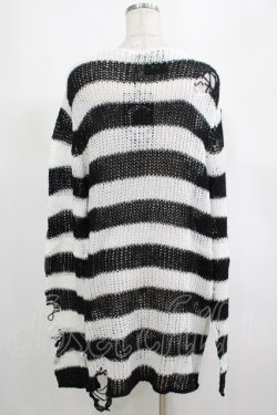 画像3: KILL STAR / Pugsley Knit Sweater M 黒×白 H-25-03-10-048-SL-TO-KB-ZH