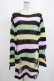 画像1: KILL STAR / Liqorice Knit Sweater XS 黒×ピンク×ミント×イエロー H-25-03-10-005-SL-TO-KB-ZH (1)