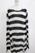 KILL STAR / Pugsley Knit Sweater M 黒×白 H-25-03-10-050-SL-TO-KB-ZH