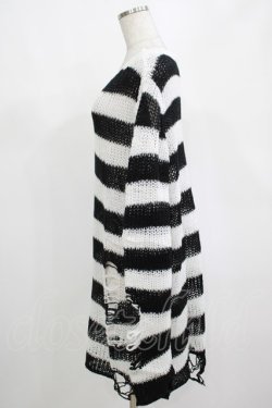 画像2: KILL STAR / Pugsley Knit Sweater M 黒×白 H-25-03-10-050-SL-TO-KB-ZH
