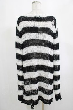 画像3: KILL STAR / Pugsley Knit Sweater M 黒×白 H-25-03-10-050-SL-TO-KB-ZH