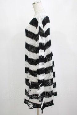 画像2: KILL STAR / Pugsley Knit Sweater XL 黒×白 H-25-03-10-052-SL-TO-KB-ZH