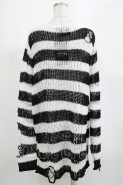 画像3: KILL STAR / Pugsley Knit Sweater XL 黒×白 H-25-03-10-052-SL-TO-KB-ZH