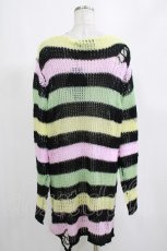 画像3: KILL STAR / Liqorice Knit Sweater L 黒×ピンク×ミント×イエロー H-25-03-10-053-SL-TO-KB-OS (3)