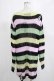 画像3: KILL STAR / Liqorice Knit Sweater L 黒×ピンク×ミント×イエロー H-25-03-10-053-SL-TO-KB-ZH (3)