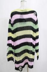 画像3: KILL STAR / Liqorice Knit Sweater L 黒×ピンク×ミント×イエロー H-25-03-10-055-SL-TO-KB-OS (3)