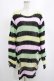 画像1: KILL STAR / Liqorice Knit Sweater L 黒×ピンク×ミント×イエロー H-25-03-10-059-SL-TO-KB-ZH (1)