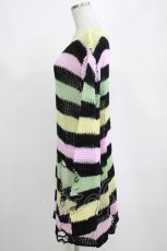 画像2: KILL STAR / Liqorice Knit Sweater L 黒×ピンク×ミント×イエロー H-25-03-10-059-SL-TO-KB-ZH (2)