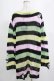 画像3: KILL STAR / Liqorice Knit Sweater L 黒×ピンク×ミント×イエロー H-25-03-10-059-SL-TO-KB-ZH (3)