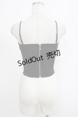 画像3: DARK IN LOVE / Punk metal crop corset XS ブラック H-25-03-10-060-PU-TO-KB-ZH