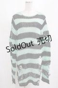 KILL STAR / After Eight Knit Sweater XS 黒×ミントグリーン H-25-03-10-061-SL-TO-KB-ZH