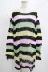 画像1: KILL STAR / Liqorice Knit Sweater L 黒×ピンク×ミント×イエロー H-25-03-10-062-SL-TO-KB-ZH (1)