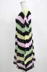 画像2: KILL STAR / Liqorice Knit Sweater L 黒×ピンク×ミント×イエロー H-25-03-10-062-SL-TO-KB-ZI (2)