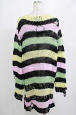 画像3: KILL STAR / Liqorice Knit Sweater L 黒×ピンク×ミント×イエロー H-25-03-10-062-SL-TO-KB-ZI (3)