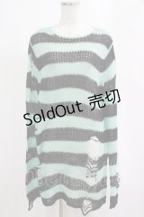 KILL STAR / After Eight Knit Sweater XS 黒×ミントグリーン H-25-03-10-063-SL-TO-KB-ZI