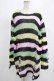 画像1: KILL STAR / Liqorice Knit Sweater L 黒×ピンク×ミント×イエロー H-25-03-10-064-SL-TO-KB-ZH (1)