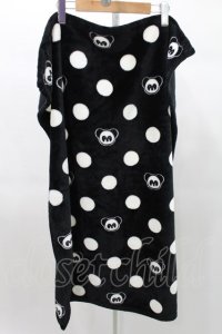 Candy Stripper / PEPEちゃんボアブランケット  黒 H-25-03-10-1033-PU-ZA-KB-ZT437