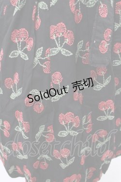 画像3: Jane Marple / チェリー刺繍ジャンパースカート M ブラック H-25-03-10-1006-JM-OP-KB-ZH