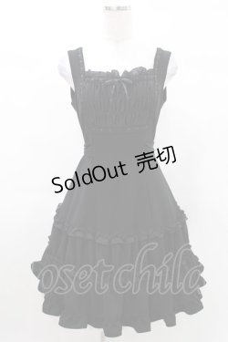 画像1: Moi-meme-Moitie / ティアードジャンパースカート 2 黒 H-25-03-10-1007-MO-OP-KB-ZH
