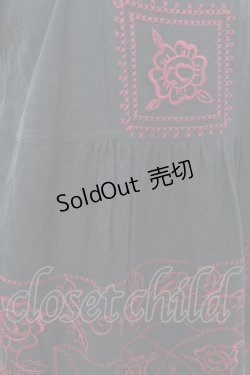 画像3: Jane Marple Dans Le Salon / 刺繍ジャンパースカート M ブラック H-25-03-10-1008-JM-OP-KB-ZH