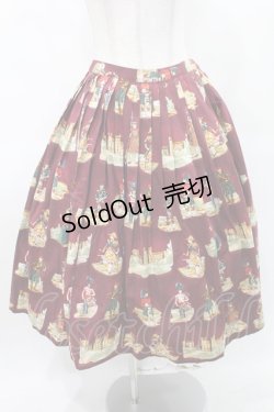 画像1: Jane Marple / Old Englandロングスカート M ボルドー H-25-03-10-1009-JM-SK-KB-ZH