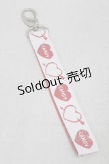 Candy Stripper / ストラップ  白×赤 H-25-03-10-1030-PU-ZA-KB-ZH