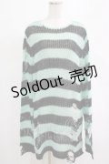 KILL STAR / After Eight Knit Sweater S 黒×ミントグリーン H-25-03-10-069-SL-TO-KB-ZI