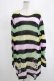 画像1: KILL STAR / Liqorice Knit Sweater L 黒×ピンク×ミント×イエロー H-25-03-10-070-SL-TO-KB-ZY (1)