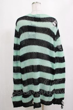 画像3: KILL STAR / After Eight Knit Sweater S 黒×ミントグリーン H-25-03-10-071-SL-TO-KB-ZT206