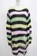 画像1: KILL STAR / Liqorice Knit Sweater L 黒×ピンク×ミント×イエロー H-25-03-10-072-SL-TO-KB-ZH (1)