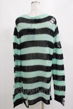 画像3: KILL STAR / After Eight Knit Sweater S 黒×ミントグリーン H-25-03-10-073-SL-TO-KB-OS