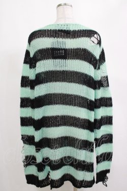 画像3: KILL STAR / After Eight Knit Sweater S 黒×ミントグリーン H-25-03-10-075-SL-TO-KB-OS