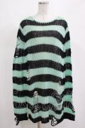 KILL STAR / After Eight Knit Sweater S 黒×ミントグリーン H-25-03-10-077-SL-TO-KB-ZY