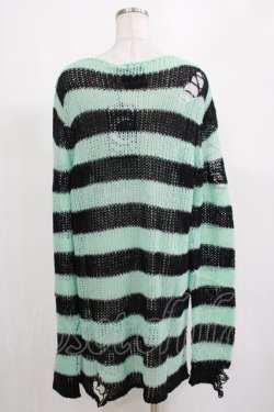 画像3: KILL STAR / After Eight Knit Sweater S 黒×ミントグリーン H-25-03-10-077-SL-TO-KB-ZY