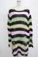 画像1: KILL STAR / Liqorice Knit Sweater L 黒×ピンク×ミント×イエロー H-25-03-10-078-SL-TO-KB-ZH (1)