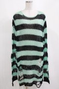 KILL STAR / After Eight Knit Sweater M 黒×ミントグリーン H-25-03-10-079-SL-TO-KB-ZI