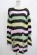 画像1: KILL STAR / Liqorice Knit Sweater XS 黒×ピンク×ミント×イエロー H-25-03-10-009-SL-TO-KB-ZH (1)