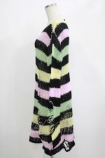 画像2: KILL STAR / Liqorice Knit Sweater XS 黒×ピンク×ミント×イエロー H-25-03-10-009-SL-TO-KB-ZH (2)