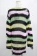 画像3: KILL STAR / Liqorice Knit Sweater XS 黒×ピンク×ミント×イエロー H-25-03-10-009-SL-TO-KB-ZH (3)