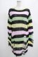 画像1: KILL STAR / Liqorice Knit Sweater XS 黒×ピンク×ミント×イエロー H-25-03-10-011-SL-TO-KB-ZH (1)