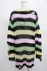 画像3: KILL STAR / Liqorice Knit Sweater XS 黒×ピンク×ミント×イエロー H-25-03-10-011-SL-TO-KB-ZH (3)