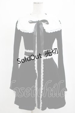 画像1: KILL STAR / Infinity Coven Long Sleeve Dress XS 黒×白 H-25-03-10-002-SL-OP-KB-ZH